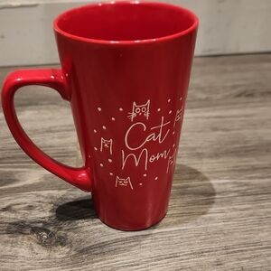 EUC 2021 Eccolo Red Cat Mom Coffee/Tea Mug